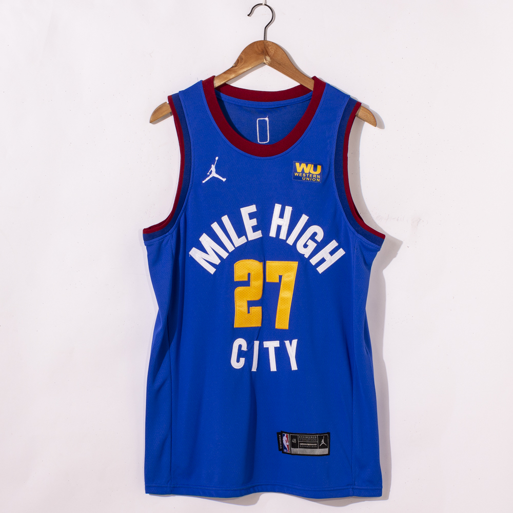 Men Denver Nuggets 27 Murray Blue Game Nike NBA Jerseys